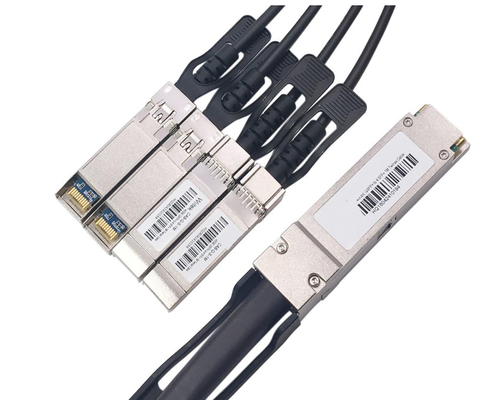 2m 40G QSFP + a 4xSFP + Breakout DAC - 40GBASE-CR4 Acoplamiento directo pasivo de cobre Twinax QSFP al cable SFP