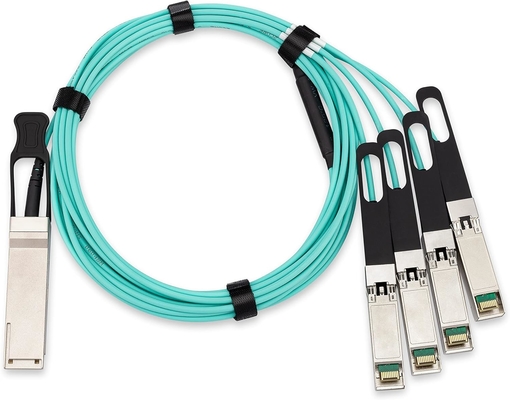 Cable AOC 40G QSFP+, cable óptico activo Ethernet 40GBASE, cable óptico activo 40G QSFP+ a 4 x 10G SFP+, OM3 MMF