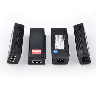 10/100/1000Mbps 30W IEEE802.3af/at PoE inyector para soluciones de cámaras IP