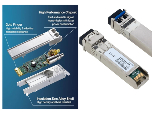 1.25G módulo LC SFP de modo único, transceptor de fibra de 1000Base-LX/LH para Cisco GLC-LH-SMD, Meraki, Ubiquit UniFi, TP-Link,