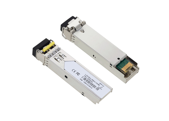Módulo de transmisor óptico SMF LC/UPC DOM Duplex de 80 km compatible con Cisco SFP 1000BASE-ZX 1550nm