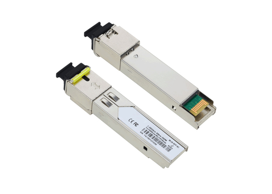 1000BASE-BX BiDi SFP módulo de transceptor óptico Compatible con Cisco 1550nm TX/1310nm-RX 20km DOM Simplex LC SM