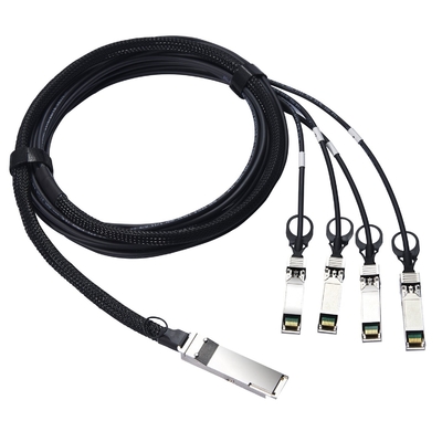 2m 40G QSFP + a 4xSFP + Breakout DAC - 40GBASE-CR4 Acoplamiento directo pasivo de cobre Twinax QSFP al cable SFP