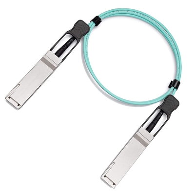 Cable de fibra óptica activa de 40G QSFP+ a QSFP+ 50M con cable de fibra múltiple para Cisco, MicroTik, Ubiquiti