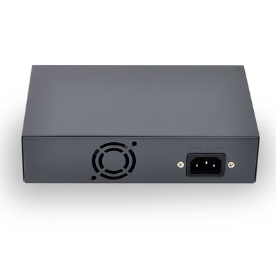2 x 10/100Mbps y 4 x 10/100Mbps conmutador POE 250M IEEE802 3af a una potencia de 48V 65W