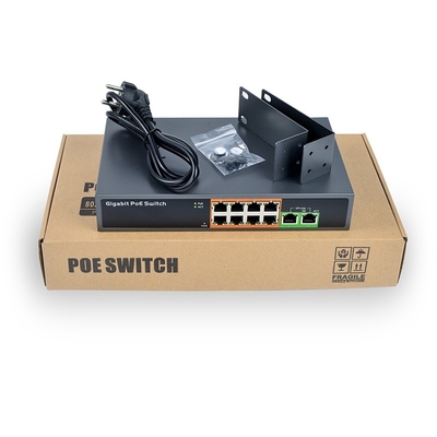 Interruptor Ethernet de red de 8 Gigabit PORT POE con potencia de 150W IEEE802.3af/at SN-PSE1008G