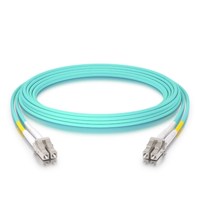 OM3 LC a LC Cable de parche de fibra 3m ((10ft) - Cordón de cable de fibra óptica Multimodo Duplex 50/125μm