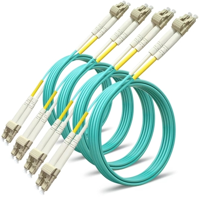 LC UPC a LC UPC PVC dúplex (OFNR) 2,0 mm Cable de parche de fibra óptica (5 metros (16 pies), OM3 50/125 Multimodo)