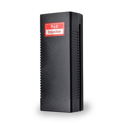 Gigabit Power Over Ethernet Plus Injector, PoE+ (30W) Distancias de red de alimentación hasta 100M, negro
