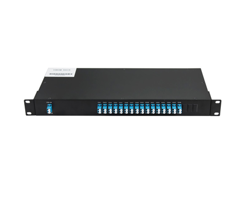 8 canales DWDM Mux Demux, 100 GHz con monitor, expansión y puerto LC/UPC de 1310 nm, doble fibra